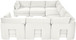 Hammond - Velvet Performance Fabric Upholstered 8 Piece U-Shaped Sectional