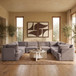 Hammond - Velvet Performance Fabric Upholstered 8 Piece U-Shaped Sectional