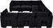 Hammond - Velvet Performance Fabric Upholstered 8 Piece U-Shaped Sectional