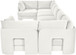 Hammond - Velvet Performance Fabric Upholstered 7 Piece U-Shaped Sectional