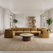 Hammond - Velvet Performance Fabric Upholstered 7 Piece U-Shaped Sectional