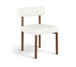 Paramo - Chenille Fabric and Vegan Leather Upholstered Dining Chair