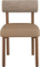 Paramo - Chenille Fabric and Vegan Leather Upholstered Dining Chair