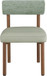 Paramo - Chenille Fabric and Vegan Leather Upholstered Dining Chair