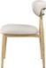 Ronda - Vegan Leather Upholstered Dining Side Chair - Natural Legs