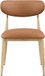 Ronda - Vegan Leather Upholstered Dining Side Chair - Natural Legs