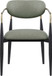 Ronda - Vegan Leather Upholstered Dining Arm Chair - Black Legs