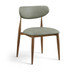 Ronda - Vegan Leather Upholstered Dining Side Chair - Walnut Legs