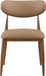 Ronda - Vegan Leather Upholstered Dining Side Chair - Walnut Legs