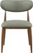 Ronda - Vegan Leather Upholstered Dining Side Chair - Walnut Legs