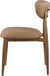 Ronda - Vegan Leather Upholstered Dining Side Chair - Walnut Legs