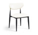Ronda - Vegan Leather Upholstered Dining Side Chair - Black Legs