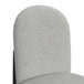 Portland - Round Back Barstool With Fabric (Set of 2) - Gray / Black