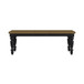 Heritage - Rectangular Dining Table With 18" Leaf - Oak Brown And Black