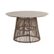 Alesso - 5 Piece Standard Height Dining Set (Round Table And Four Chairs) - Brown