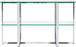 Amalfi - Glass Shelf Sideboard - Chrome