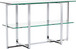 Amalfi - Glass Shelf Sideboard - Chrome