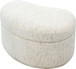 Afra - Fully Upholstered Storage Ottoman - Chinchilla