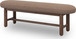 Astor - Oval Upholstered Bench - Wheat Bread / Claystone