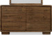 Boka - Six Drawer Acacia Wood Dresser - Impala