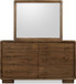 Boka - Six Drawer Acacia Wood Dresser - Impala