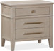 Camden - Three Drawer Oak Wood Nightstand - Chai