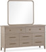 Camden - Eight Drawer Oak Wood Dresser - Chai