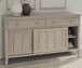 Camden - Two Drawer Two Door Oak Wood Sideboard - Chai