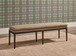 Carlisle - Upholstered Bench - Light Brown / Pecan Pie