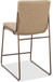 Crossroads 2.0 - Madison Metal Frame Counter Stool - Honey Synthetic Leather