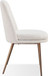 Crossroads 2.0 - Wyatt Upholstered Dining Chair (Set of 2) - Ricotta Boucle And Bronze Metal