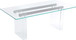 Crossroads 2.0 - Moorea Double Pedestal Rectangular Dining Table - Clear Acrylic, Glass And Bronze Metal