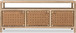 Dorsey - 72" Weaven Entertainment Console - Granola