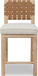 Dorsey - Weaven Counter Stool (Set of 2) - Ginger / Ricotta