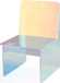 Fomo - Iridescent Acrylic Accent Chair - Honeyberry