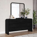 Elora - Beveled Glass Mirror - Jet Black Ash