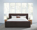 Formosa Bacall - Queen Velvet Upholstered Wingback Platform Bed - Cola