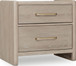 Gardenia - 2 Drawer Oak Wood Nightstand - Chai