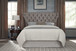 Geneva Melina - California King Upholstered Platform Bed - Dolphin Linen