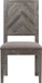 Herringbone - Solid Wood Upholstered Dining Chair (Set of 2) - Rustic Latte