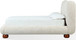 Afra - Chenille Upholstered Wood Leg Platform Bed