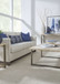 Ariela - Natural Travertine Table With Bronze Metal Base