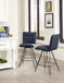 Crossroads - Demi Hairpin Leg Swivel Counter Stool (Set of 2)