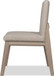 Liv - Solid Wood Dining Chair (Set of 2) - White Sand And Brun Boucle