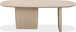 Liv - Ash Wood Oval Dining Table - White Sand
