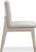 Liv - Solid Wood Dining Chair (Set of 2) - White Sand And Natural Linen