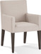 Oakland Brunette - Modesto Upholstered Arm Chair (Set of 2) - Abalone Linen And French Roast