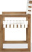 One - Woven Leather And Solid Wood Dining Arm Chair - White And Bisque