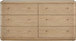 Penny - Six Drawer White Ash Dresser - Buff Cream
