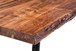Reese - Live Edge Solid Wood Metal Leg Dining Bench - Natural Acacia